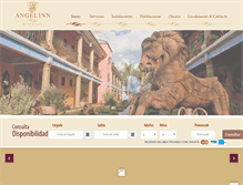 Tablet Screenshot of hotelangelinn.com